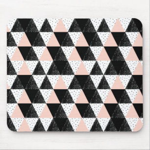 Hand Drawn Triangle Geometric Pattern Mouse Mat