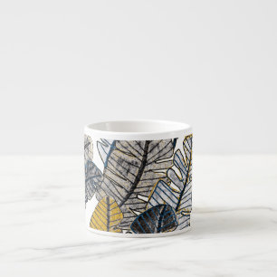 Hand Drawn: Tropical Leaves Espresso Cup