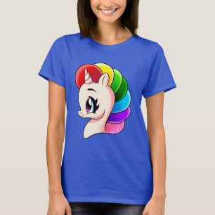 Hand Drawn Unicorn Rainbow Tie-Dye T-Shirt