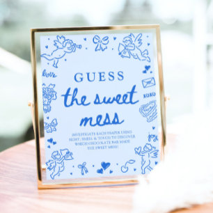 Hand Drawn Valentine Guess The Sweet Mess Sign