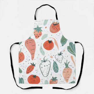 Hand drawn Vegetables Apron