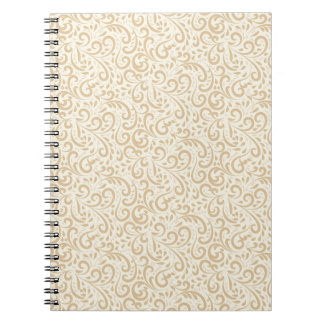 Hand drawn vintage floral pattern notebook