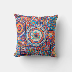 Hand-Drawn Vintage: Islamic Decorative Elements Cushion