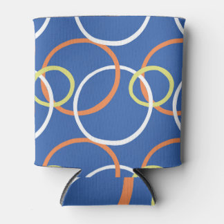 Hand Drawn Vintage Texture Pattern Can Cooler