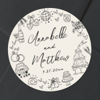 Hand Drawn Vintage Whimsical Wedding