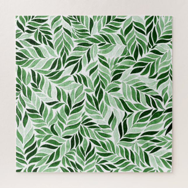 Hand-Drawn Watercolor Abstract Seamless Pattern Jigsaw Puzzle (Vertical)