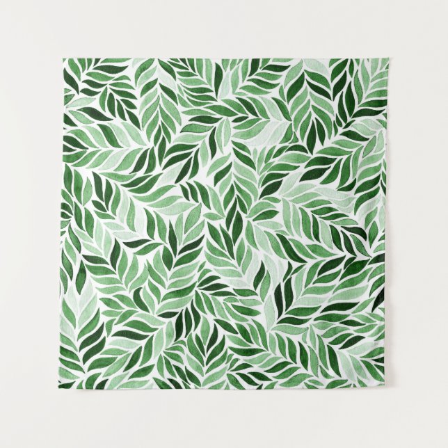 Hand-Drawn Watercolor Abstract Seamless Pattern Tapestry (Front)