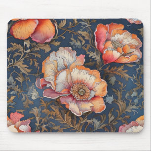 Hand drawn watercolor seamless Floral Pattern Mouse Mat