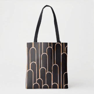Hand drawn watercolor seamless pattern, geometrica tote bag