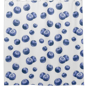 Hand drawn watercolor seamless repeated pattern wi shower curtain