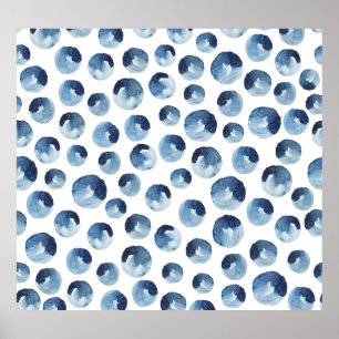 Hand Drawn Watercolor Seamless Wallpaper Poster