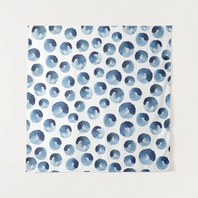 Hand Drawn Watercolor Seamless Wallpaper Tapestry (Front)