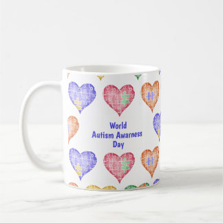 Hand Drawn Watercolor World Autism Awareness Day Coffee Mug