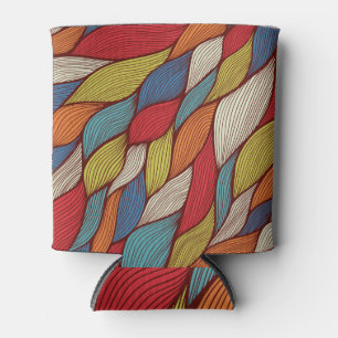 Hand-Drawn Waves: Abstract Seamless Background. Can Cooler