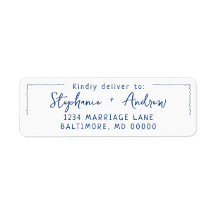 Hand Drawn Wavy Border RSVP Response Mailing