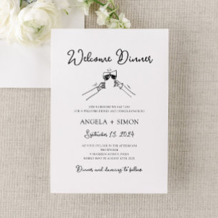 Hand drawn Welcome Dinner Invitation