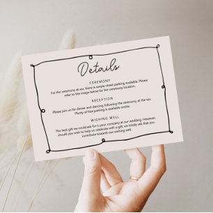 Hand Drawn Whimsical Border Details Enclosure Card
