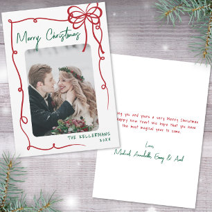 Hand Drawn Whimsical Christmas Holiday Card