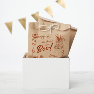Hand Drawn Whimsical Halloween Bridal Shower Favour Bags