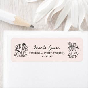 Hand Drawn Whimsical Halloween Wedding Shower