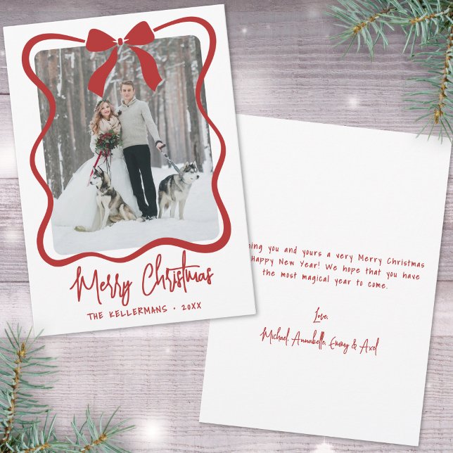 Hand Drawn Whimsical Merry Christmas Holiday Card (Hand Drawn Whimsical Merry Christmas Holiday Card)