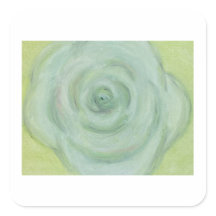 Hand-drawn White Rose Sticker