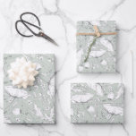 Hand-drawn Wildflowers Pencil Sketch Pattern Sage Wrapping Paper Sheet<br><div class="desc">Wildflowers pattern sage green wrapping papers</div>