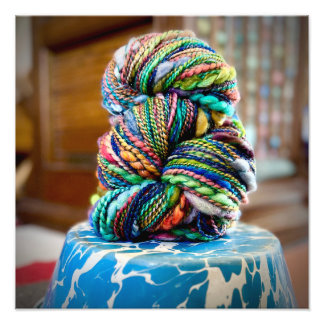 Hand Dyed and Handspun Yarn Photo Print