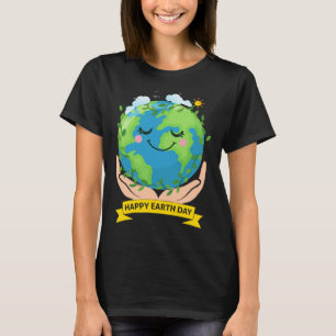 Hand Earth Global Warming Climate Change Awareness T-Shirt