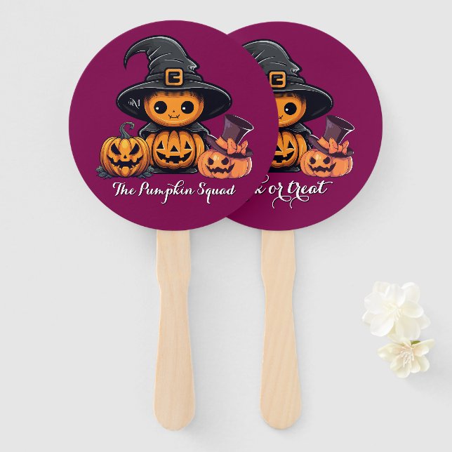Hand Fan : HALLOWEEN Treat #07 (Front and Back)