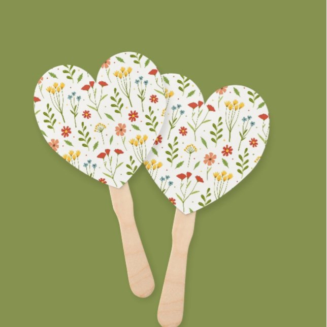Hand Fan with Delicate Flowers -  EleganT (Creator Uploaded)