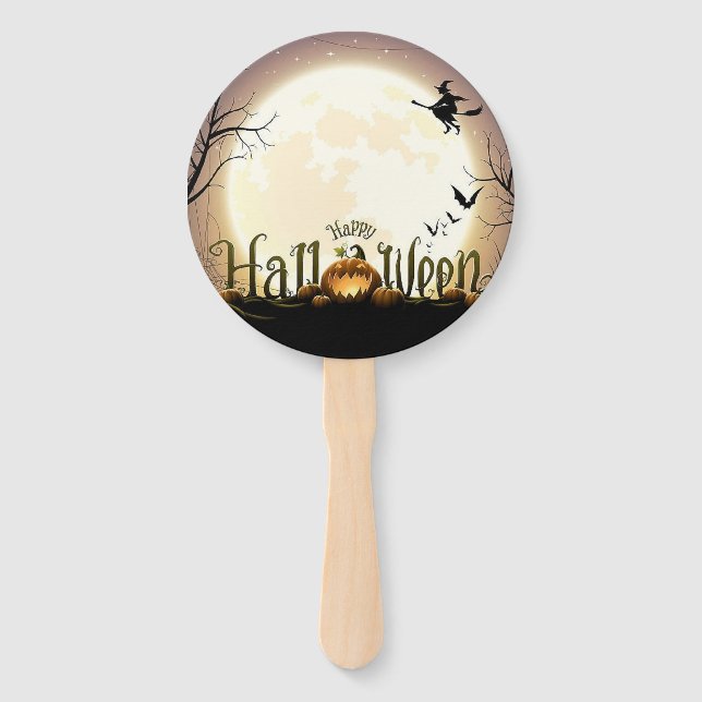 Hand Fans Halloween. (Front)
