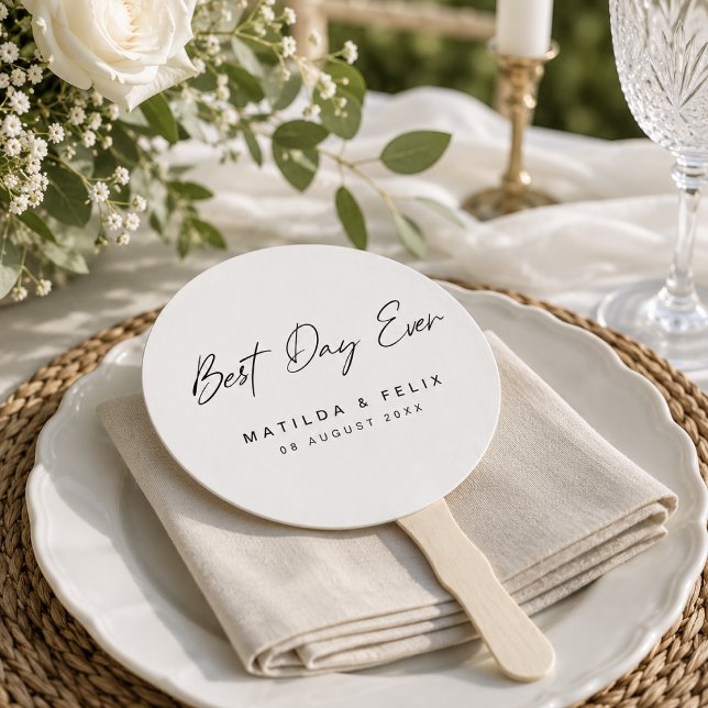 Hand Fans | Personalised Wedding Ceremony Favour (Personalized wedding hand fans for ceremonies, guest favors, outdoor weddings, and receptions)
