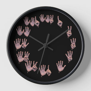 Hand Fingers Clock