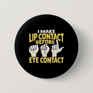 Hand Gesture Deaf Hearing Loss Awareness 10 6 Cm Round Badge