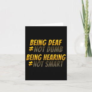 Hand Gesture Deaf Hearing Loss Awareness 6  Card