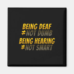 Hand Gesture Deaf Hearing Loss Awareness 6 Magnet