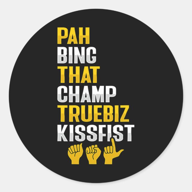 Hand Gesture Deaf Hearing Loss Awareness 8  Classic Round Sticker (Front)