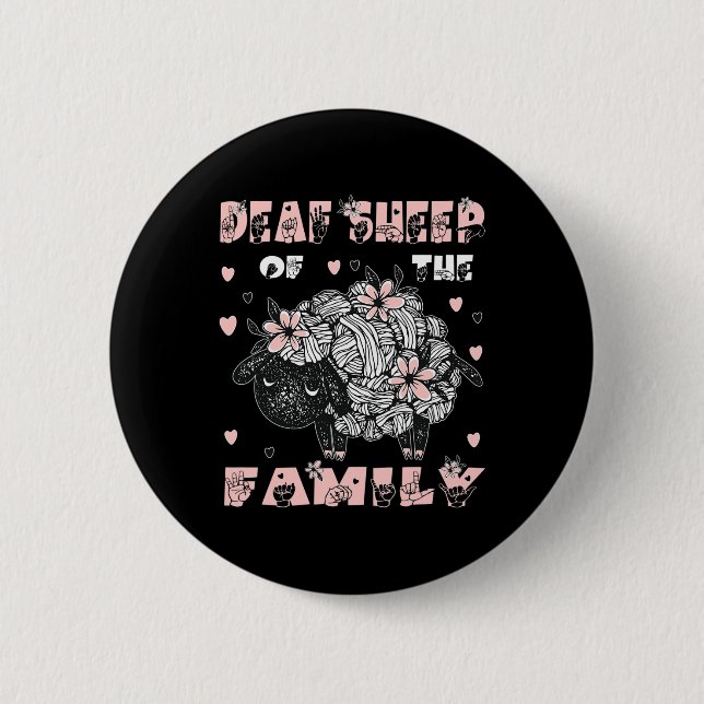 Hand Gesture Hand Sign Language Hearing Loss Aware 6 Cm Round Badge (Front)