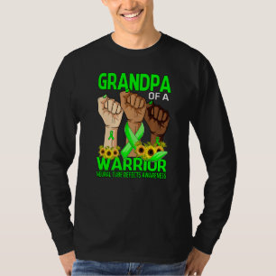 Hand Grandpa Of A Warrior Neural Tube Defects Awar T-Shirt