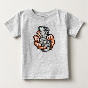Hand Grenade In Comics Style Baby T-Shirt