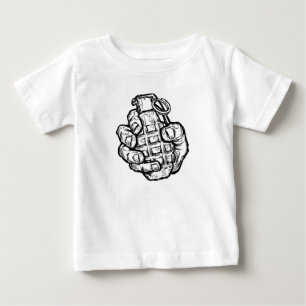 Hand Grenade In Comics Style Baby T-Shirt