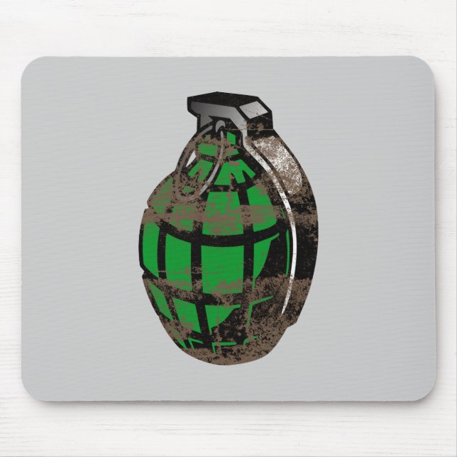 Hand Grenade Mouse Mat (Front)