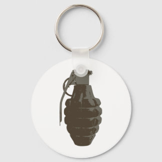 Hand Grenade War Military Bomb Army Marines Key Ring