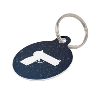 Hand Guns Minimal Pet Tag