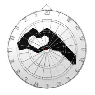 hand heart3 dartboard
