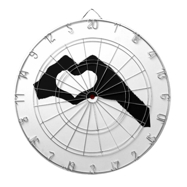 hand heart3 dartboard (Front)