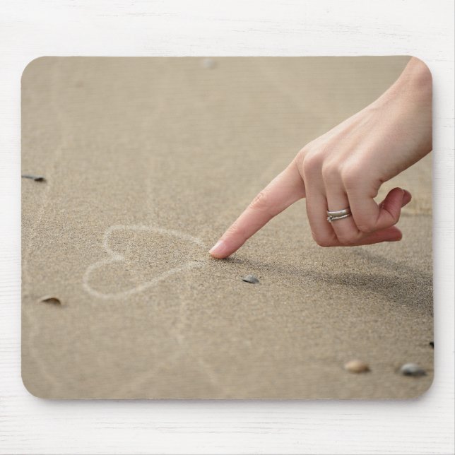 Hand, Heart, Draw Mouse Mat (Front)