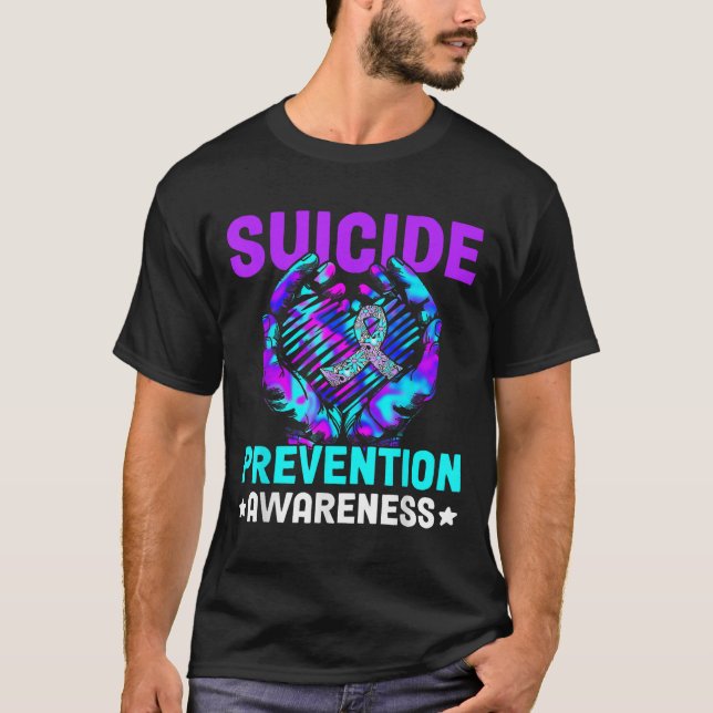 Hand Heart Suicide Prevention Awareness Week Septe T-Shirt (Front)