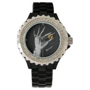 Hand Holding a Radiation Symbol    Watch